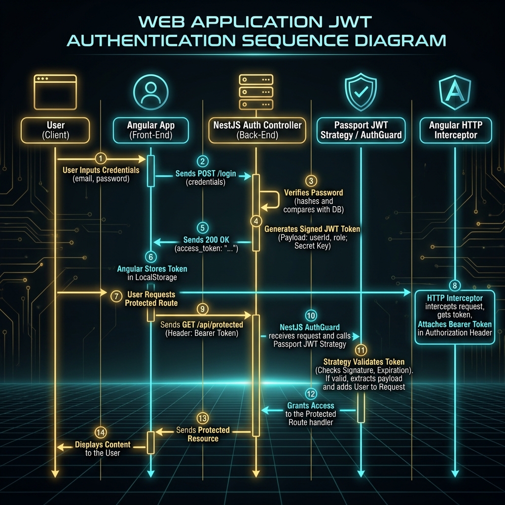 JWT Authentication & Auth Guard Flow