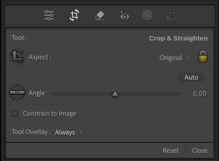 Crop Tool ใน Lightroom สำหรับปรับสัดส่วนและจัดองค์ประกอบภาพ